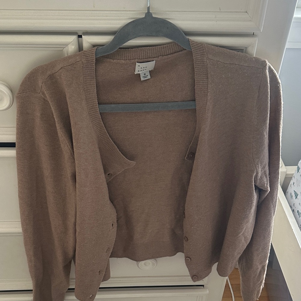 Target Women's Brown Cardigan Sweater